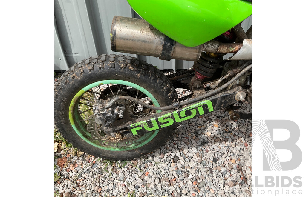 Green Dirt Bike