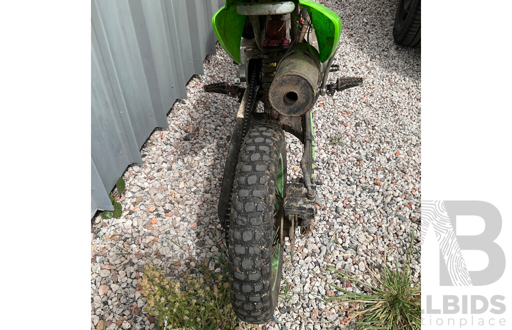 Green Dirt Bike