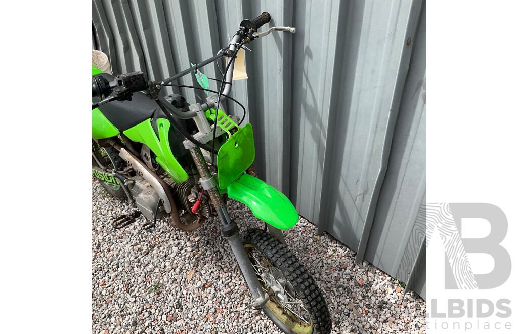 Green Dirt Bike
