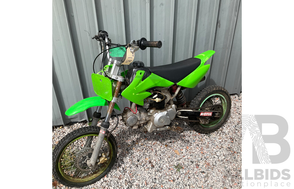 Green Dirt Bike