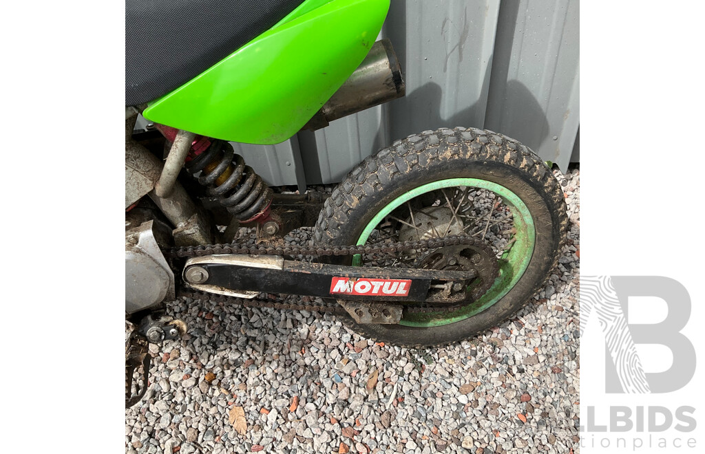 Green Dirt Bike