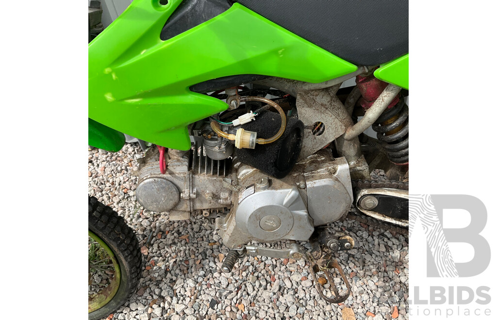 Green Dirt Bike