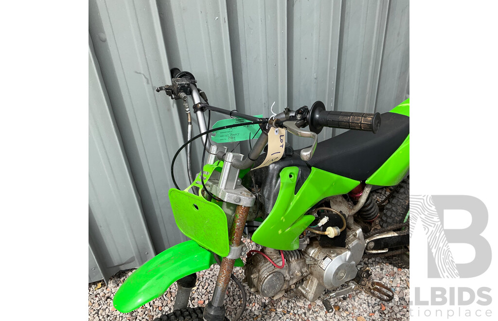 Green Dirt Bike