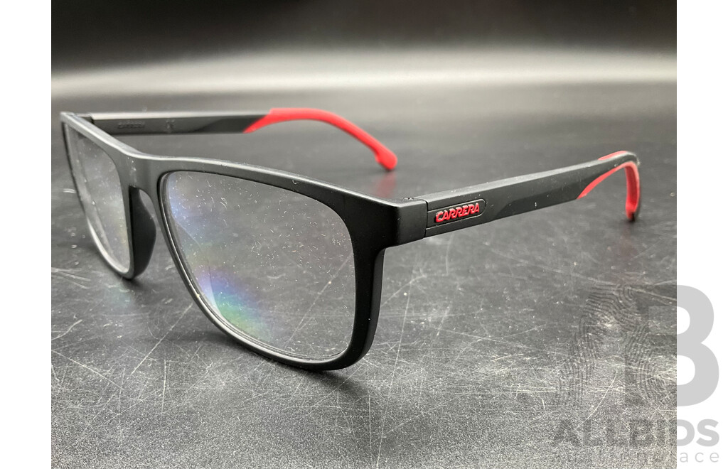 Matte Black Eyeglasses Branded Carrera