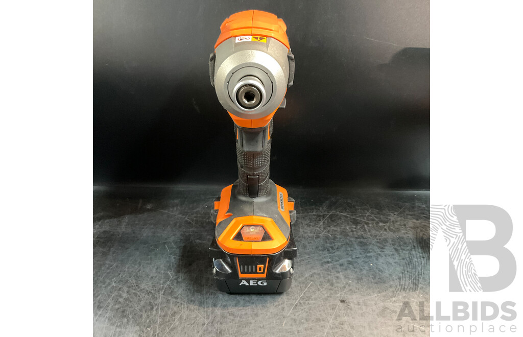 AEG Electric Tools (BSS18BLC,BSB18B2M,BEWS18125BLC) with 2x Batteries & Charger & Driving Bit Set