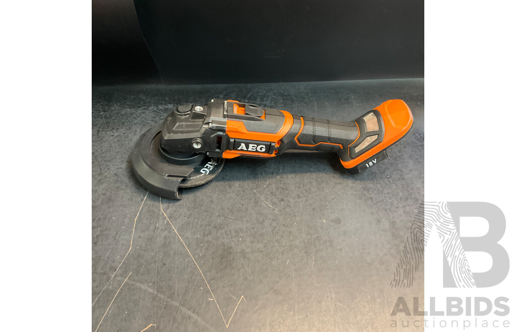 AEG Electric Tools (BSS18BLC,BSB18B2M,BEWS18125BLC) with 2x Batteries & Charger & Driving Bit Set