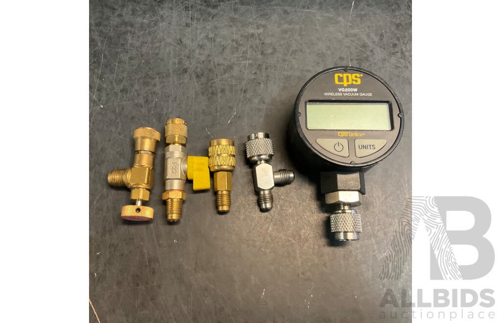 CPS VG200W Wireless Vacuum Gauge & CraftRight 253 Pce Drill and Bit Set