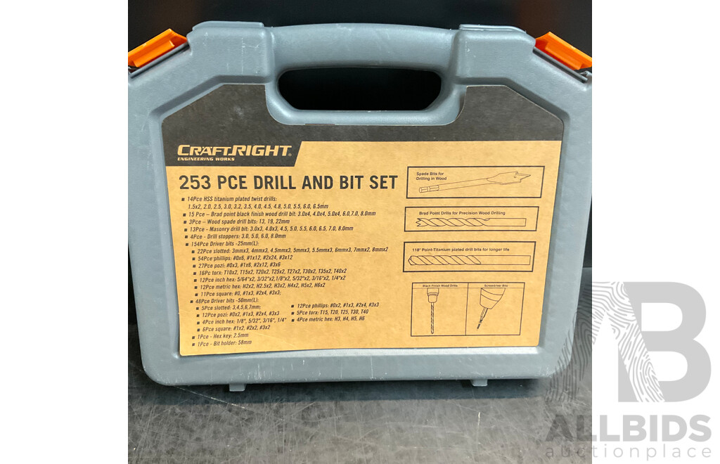 CPS VG200W Wireless Vacuum Gauge & CraftRight 253 Pce Drill and Bit Set