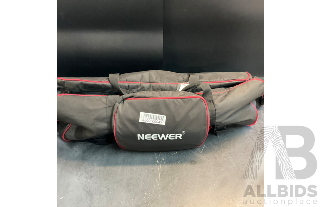 Sunwayfoto GH-Pro II 3-Way Geared Tripod Head with Sirui WPS Tripod & 2 X Neewer Light Tripods