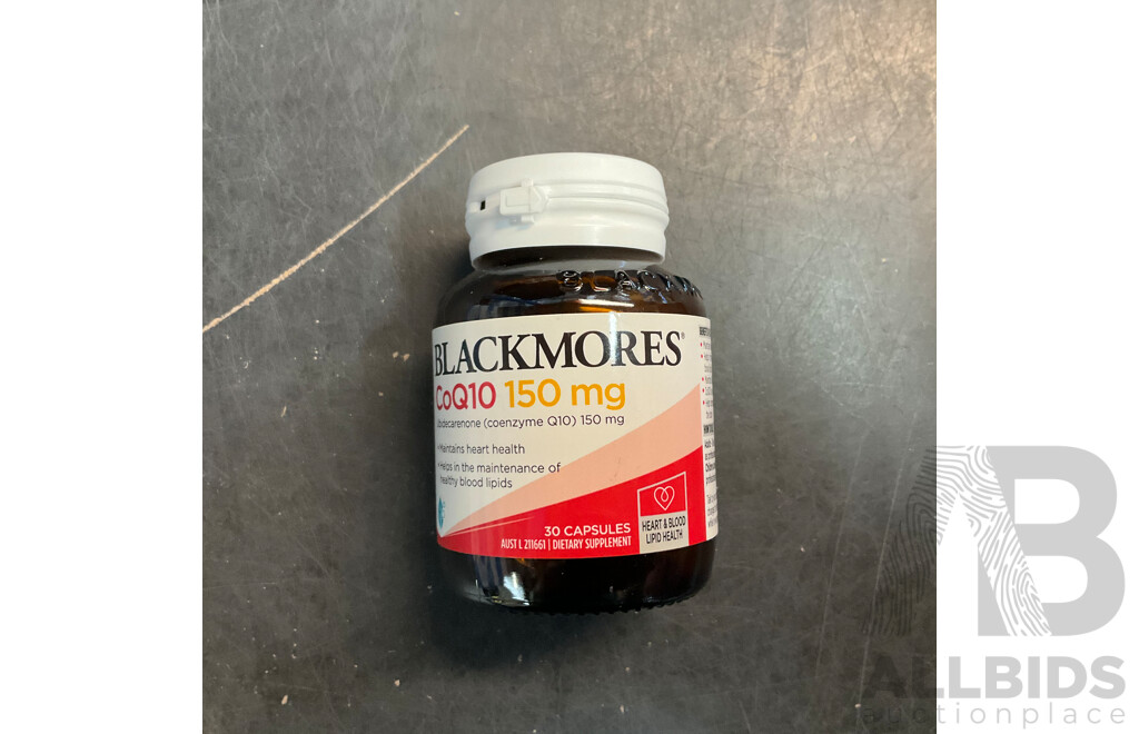 BLACKMORES Vitamin E1000 IU X7 & CoQ10 150mg X3 - Lot of 10