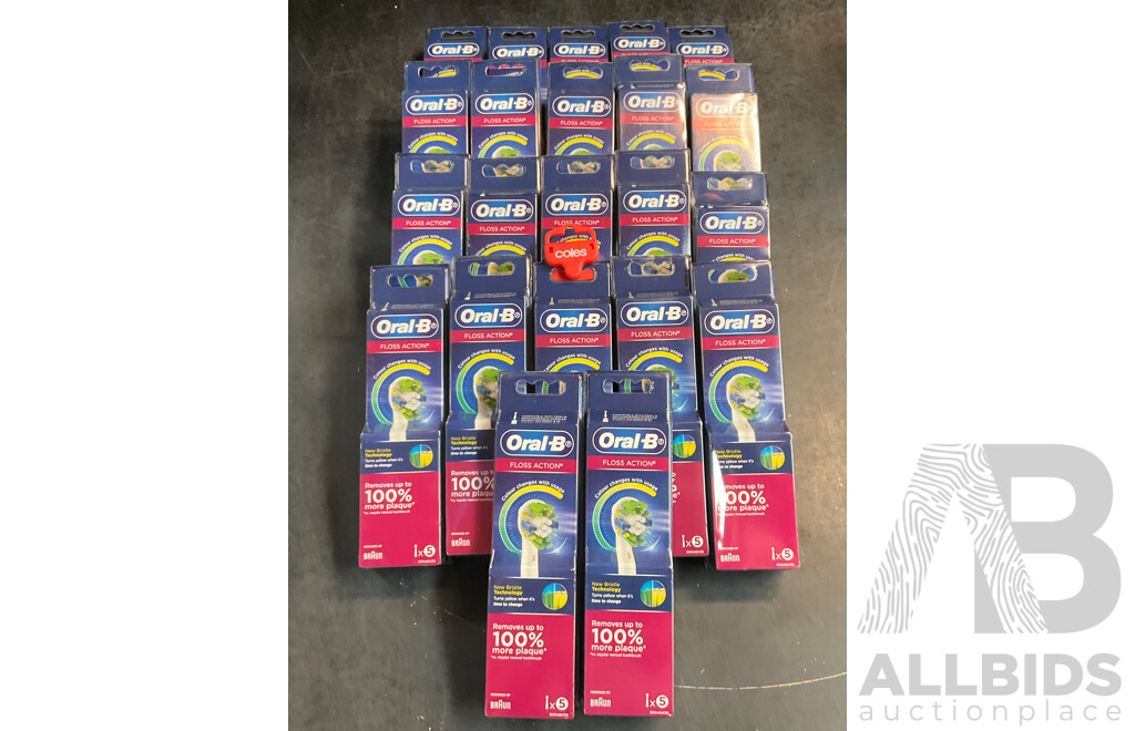 Oral-B Floss Action Brush Heads 5 Packs X22