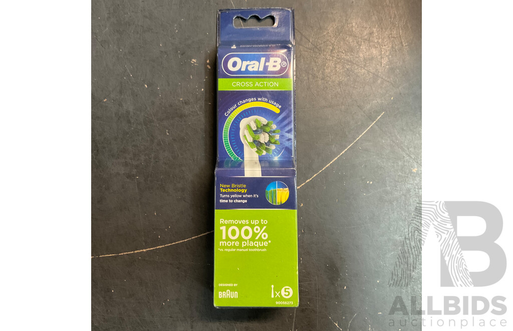 Oral-B Cross Action Brush Heads 3 Packs X15 and 5 Packs X3