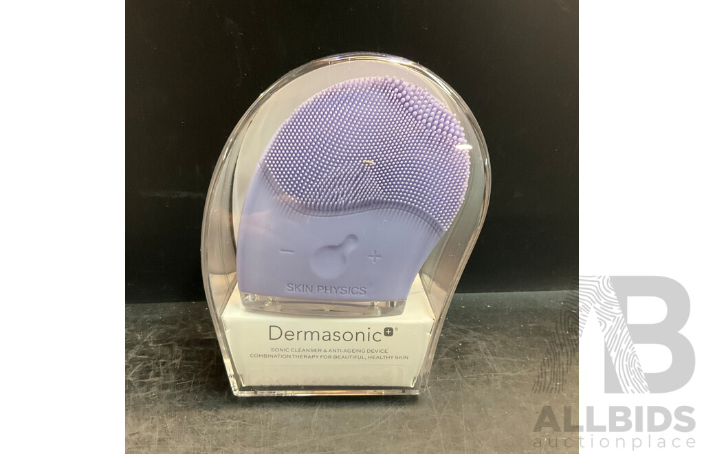 Dermasonic Sonic Cleanser & Anti-Ageing Device - Purple - Lot of 2