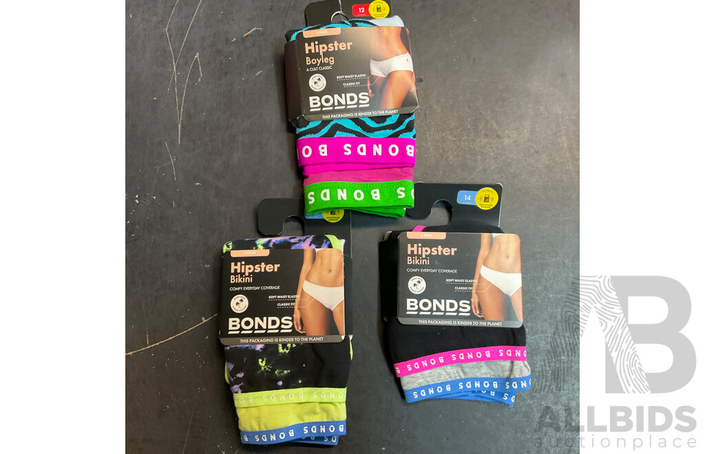 Calvin Klein & Bonds Men's Size S/ M Trunks & Bonds Women's Size 12/14 Underwear