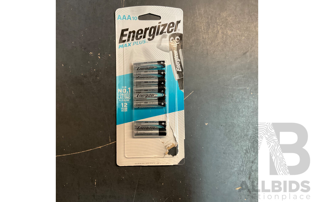 Assorted Energizer & Duracell Battery Packs - Lot of 22