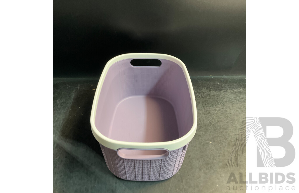 Plastic Storage Basket - Purple - Lot of 60