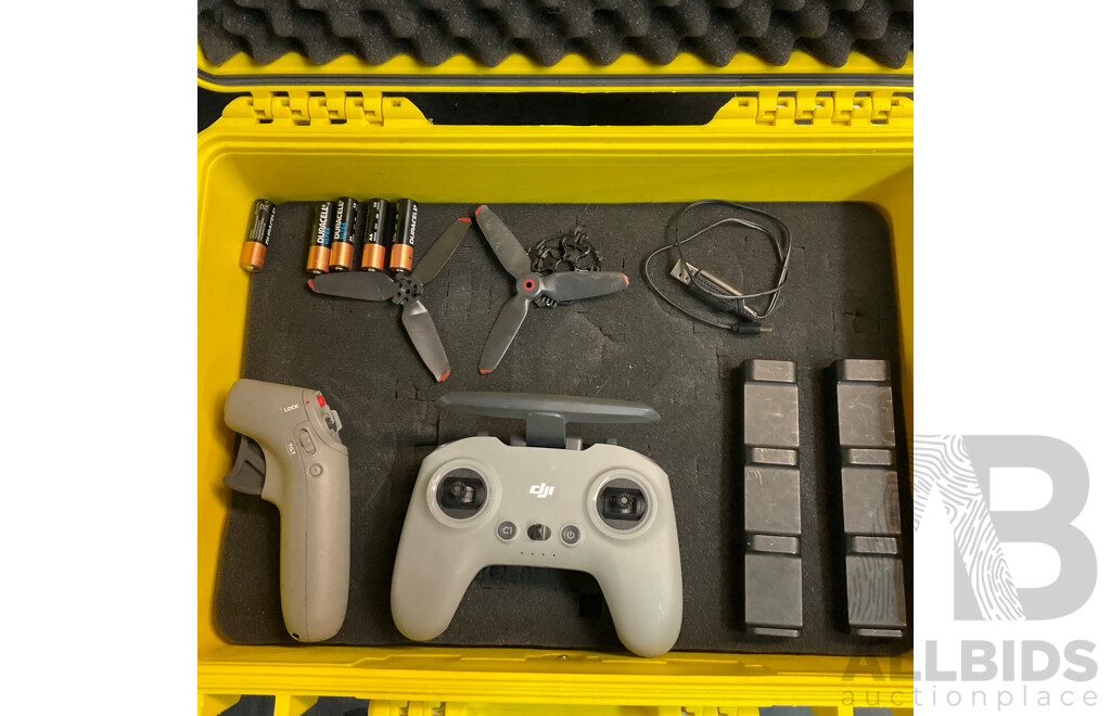 DJI FPV Drone with Remote, Goggles, Controller, Batterties X3 and Accessories in ToolPro Safe Case