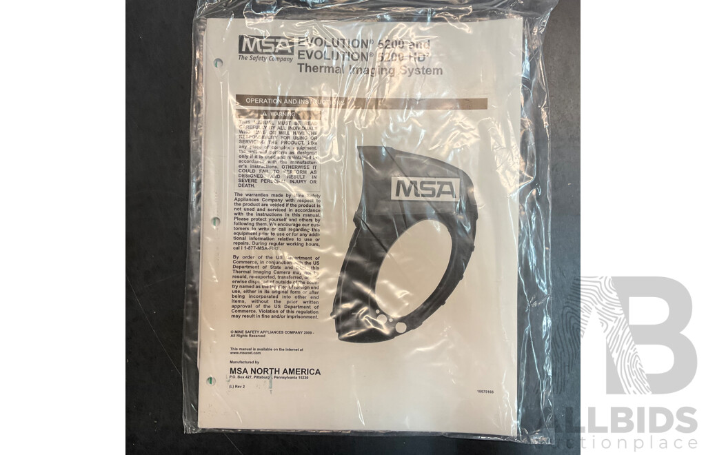 MSA Evolution 5200 Thermal Imaging System in Safe Case