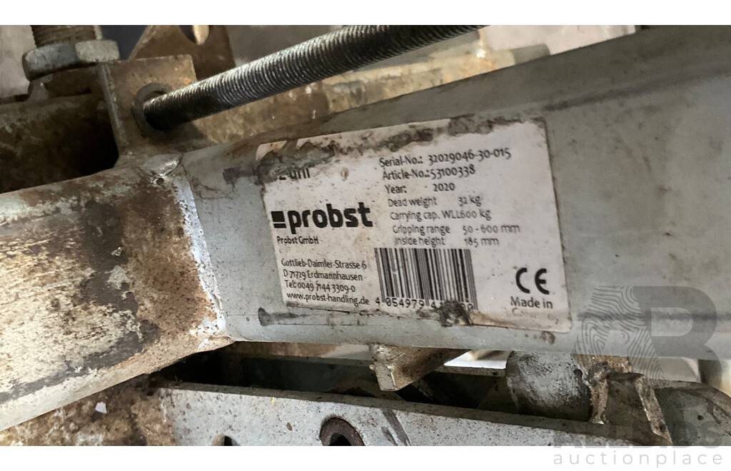 PROBST 53100338 Uni Block Grab 600kg 50-600mm Grip Range