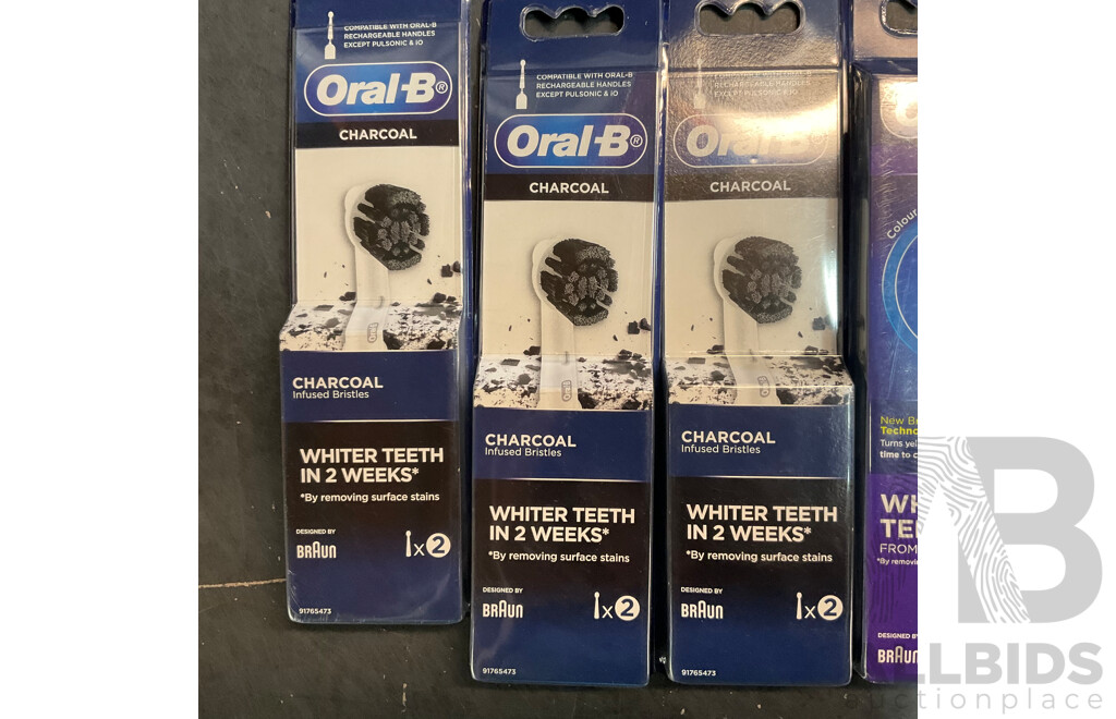 Assorted Oral-B  Brush Heads Packs X11 & Bio Oil Skin Oil 60ml - Lot of 12