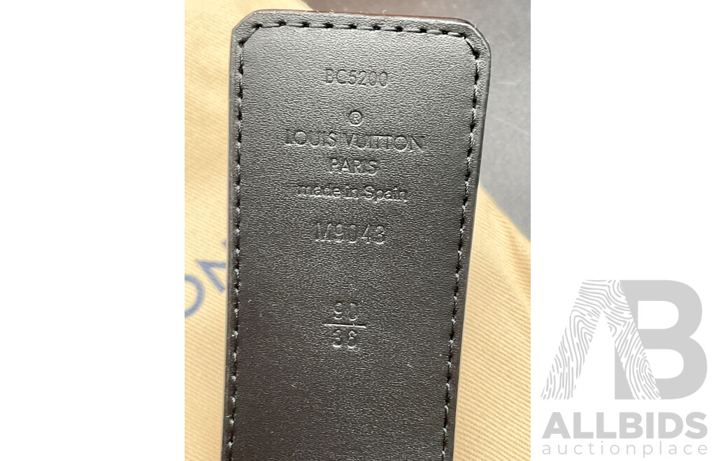 VL Black Belt Branded Louis Vuitton