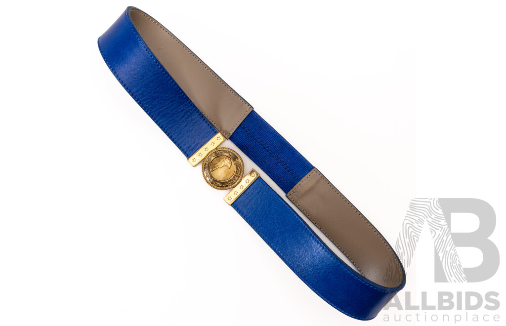 Versace Collection Medusa Biggie Leather Belt, Made in Italy, LCD 0116 75