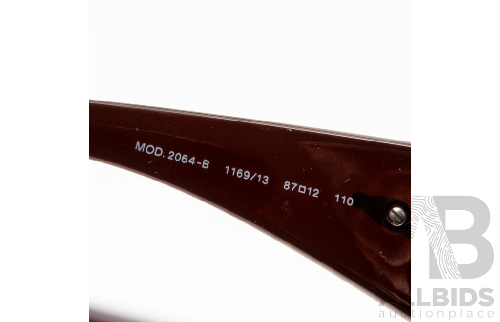 Versace Sheild Sunglasses, Bronze, MOD 2064-8 1169/13 87012 110, with Case and Box