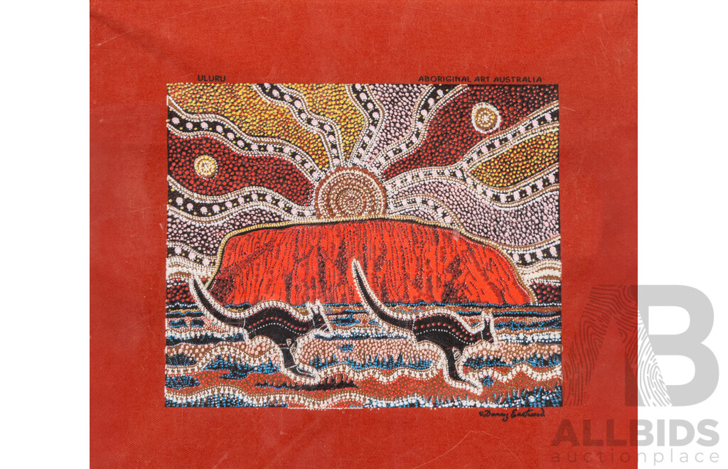 Artist Unknown, (20th Century, Indigenous-Australian), Golden Wattle, Lovely Original Acrylic on Canvas, 63 x 25 cm (3)