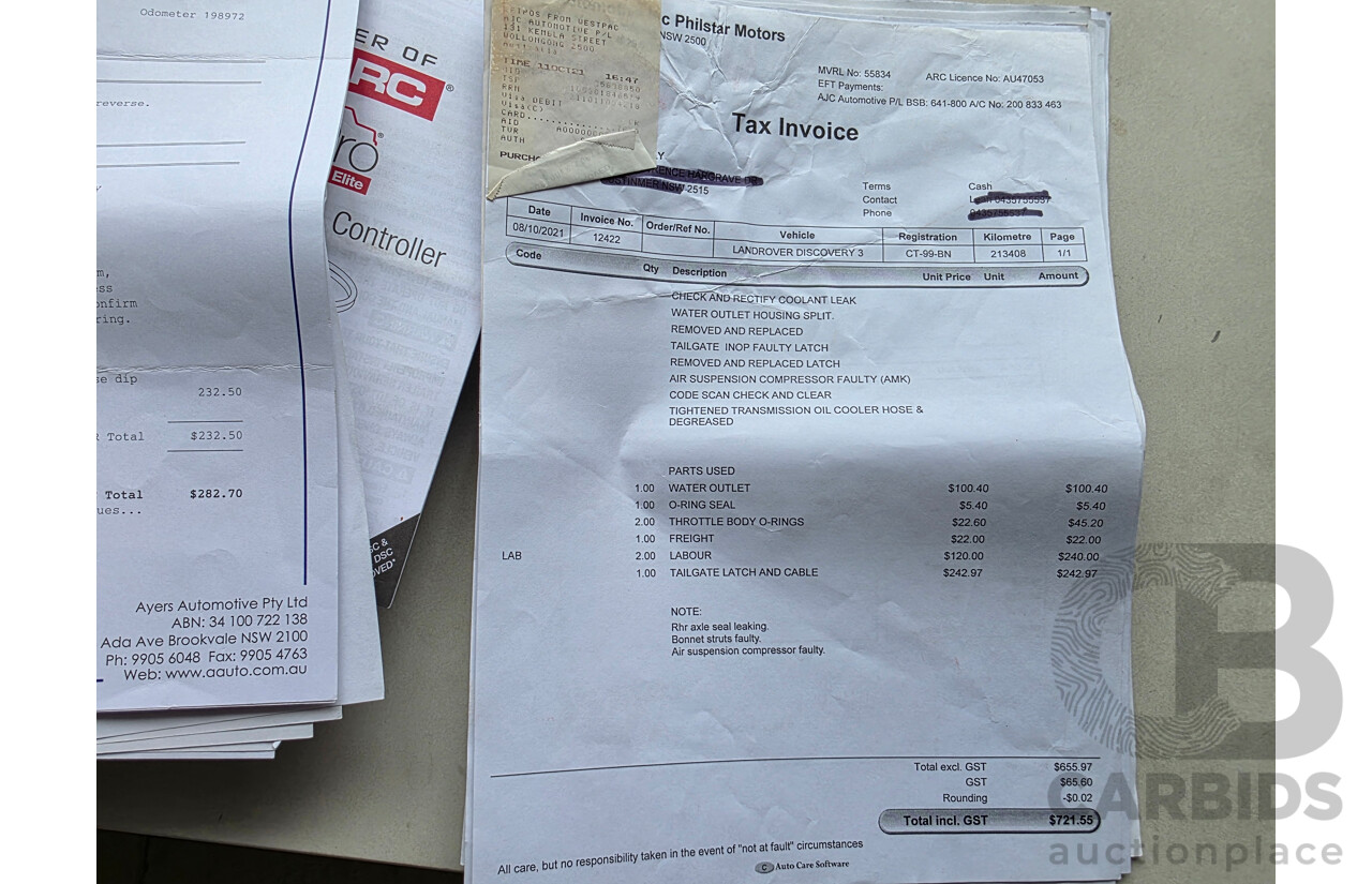 8/2006 Land Rover Discovery 3 HSE 4d Wagon Blue Turbo Diesel 2.7L - 7 Seats