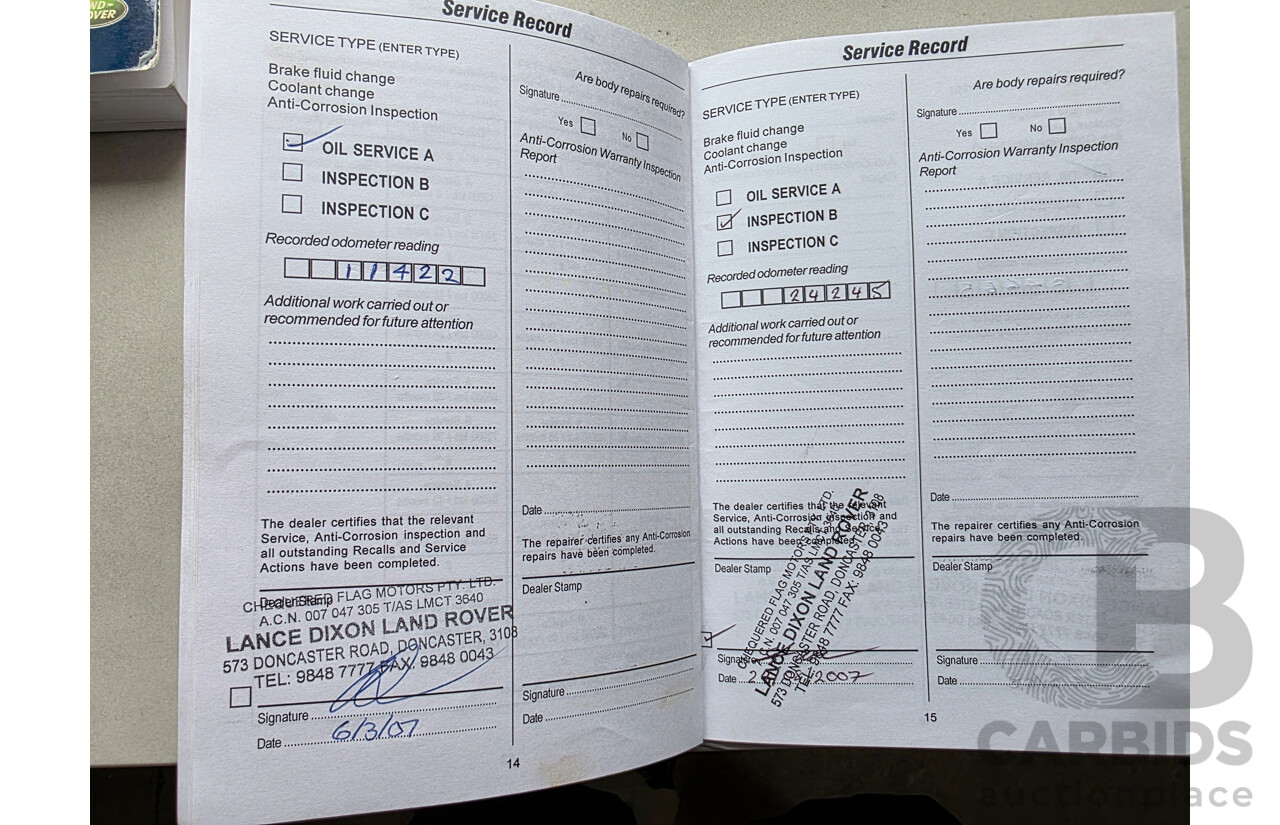 8/2006 Land Rover Discovery 3 HSE 4d Wagon Blue Turbo Diesel 2.7L - 7 Seats