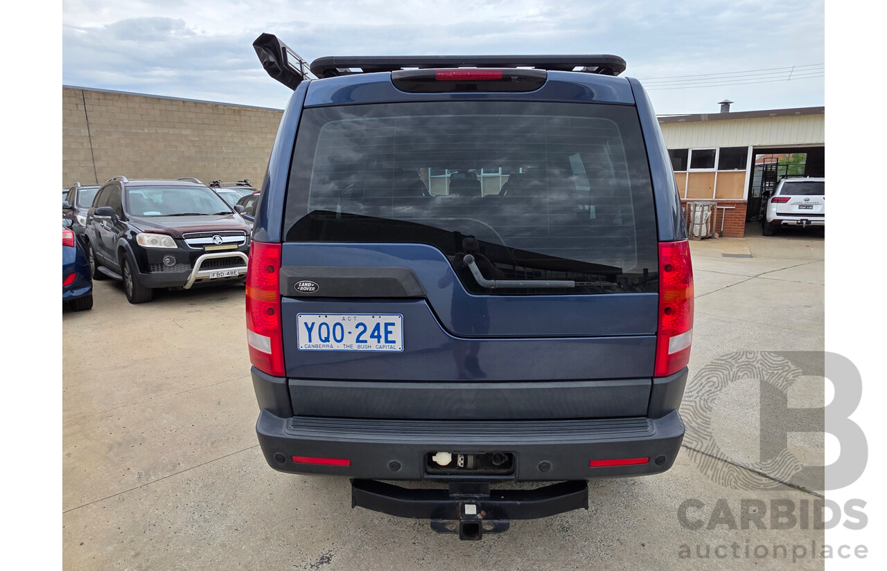 8/2006 Land Rover Discovery 3 HSE 4d Wagon Blue Turbo Diesel 2.7L - 7 Seats