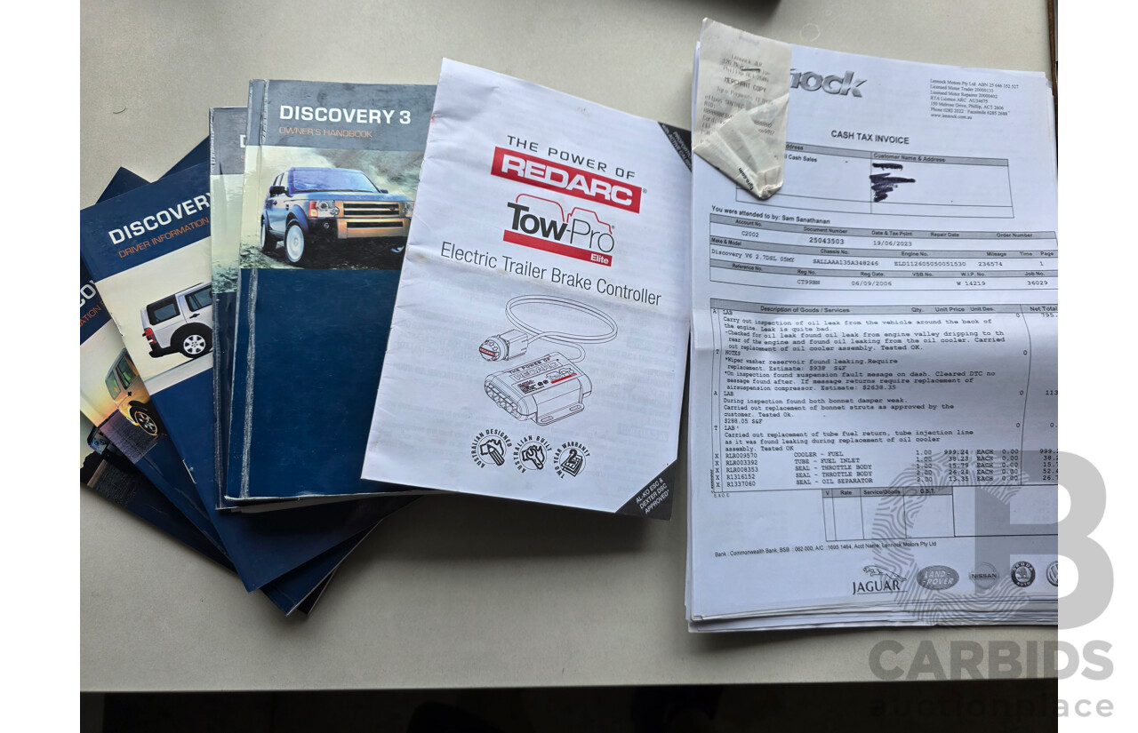 8/2006 Land Rover Discovery 3 HSE 4d Wagon Blue Turbo Diesel 2.7L - 7 Seats