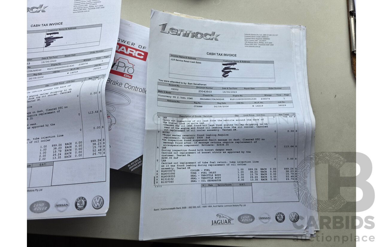 8/2006 Land Rover Discovery 3 HSE 4d Wagon Blue Turbo Diesel 2.7L - 7 Seats
