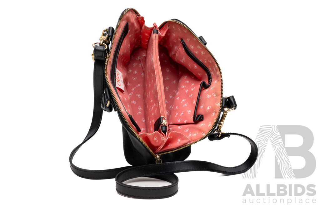 Michael Kors Navy Hobo Tote Handbag & Leona Edmiston Black Bowler Bag