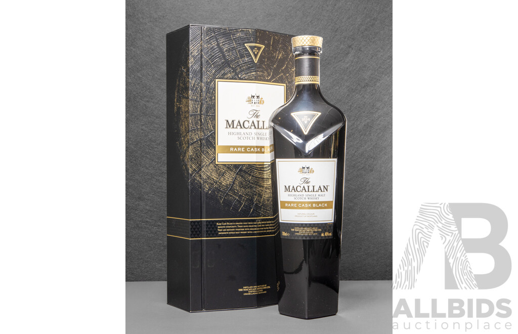 Macallan Rare Cask Black Highland Single Malt Scotch Whisky in Presentation Box