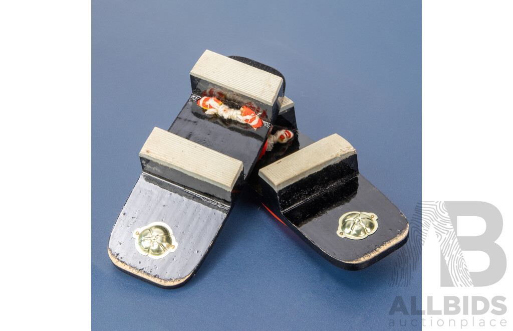 Pair of Black Japanese Geta