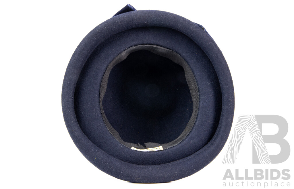 Laura Ashley Navy Wool Hat