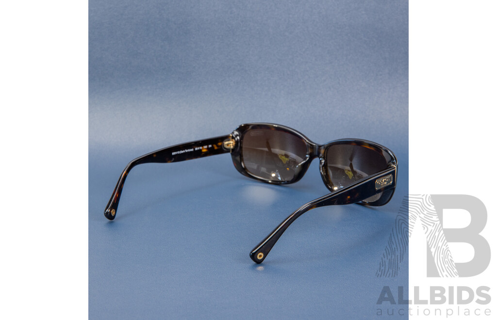 COACH Joanie Sunglasses in Dark Tortoise with Case