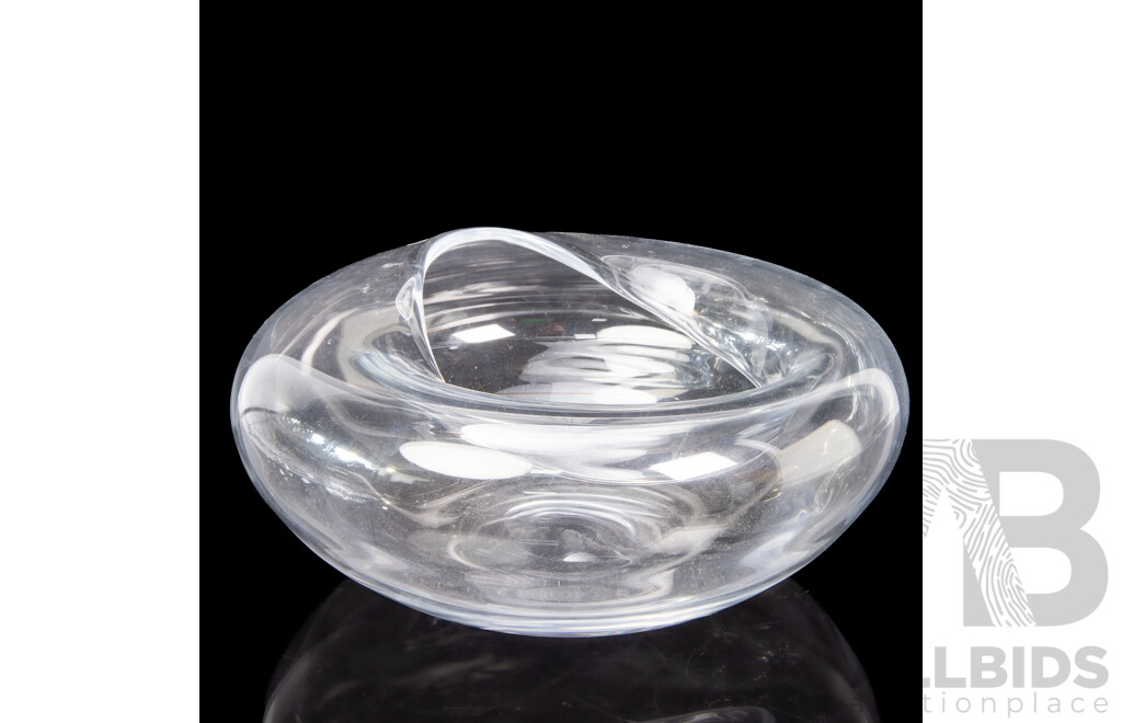 Large Krosno Float Bowl with Art Glass Vase