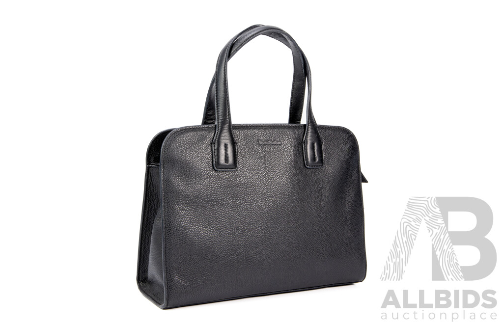 Trent Nathan Segovia Double Handle Leather Tote Bag