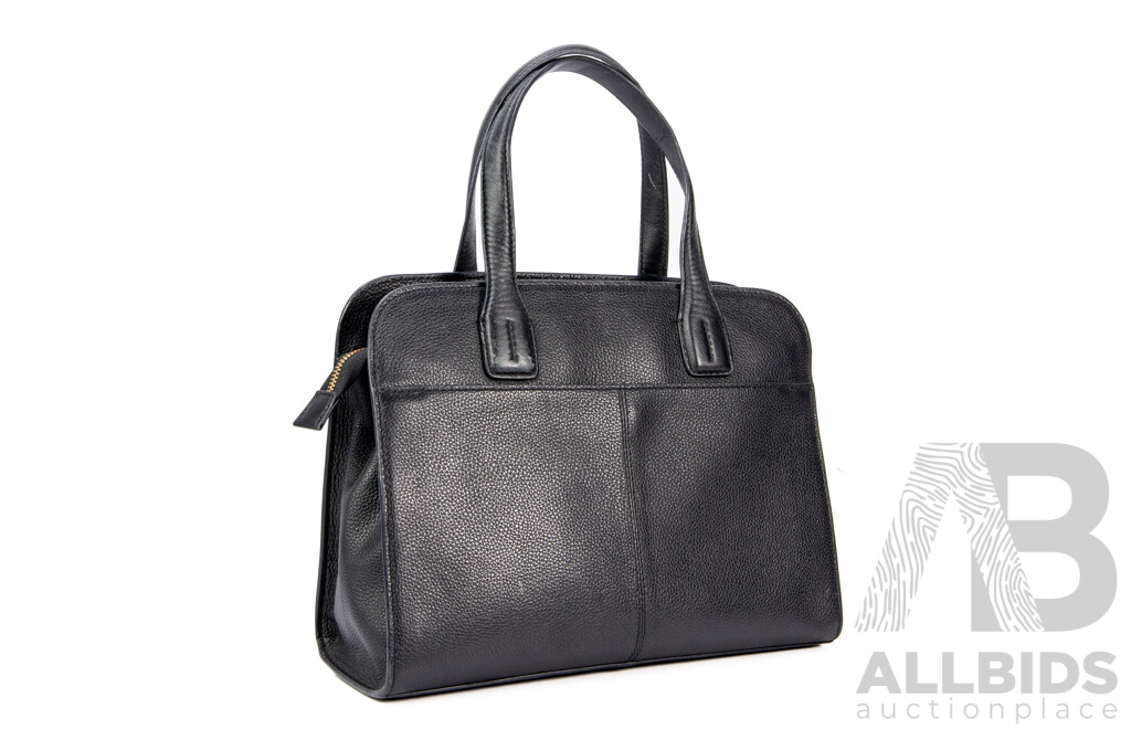 Trent Nathan Segovia Double Handle Leather Tote Bag