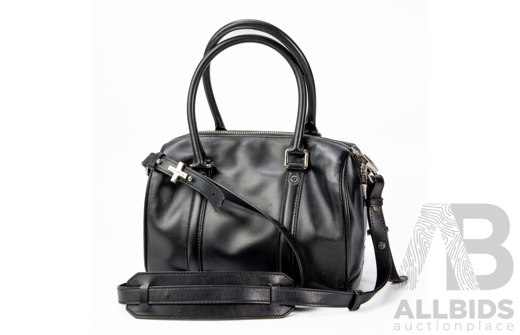 Dylan Kain Love St. Studio Black Leather East Carry-All Bag with Shoulder Strap