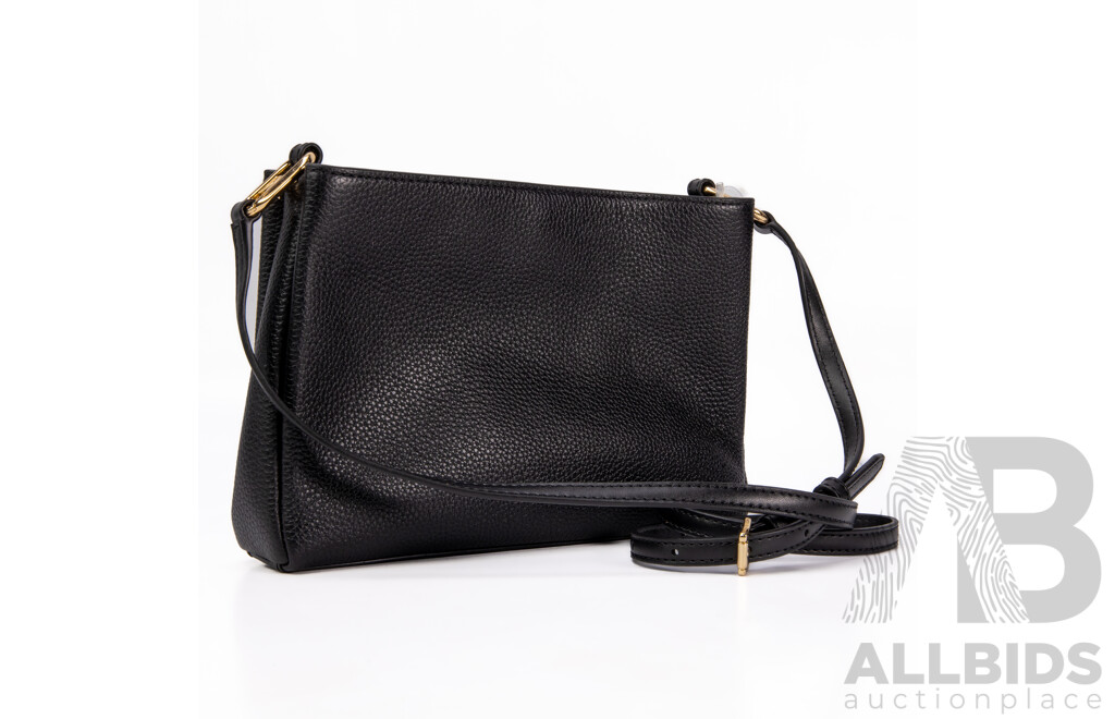 NEW Michael Kors Black Trisha Crossbody Bag - RRP $398