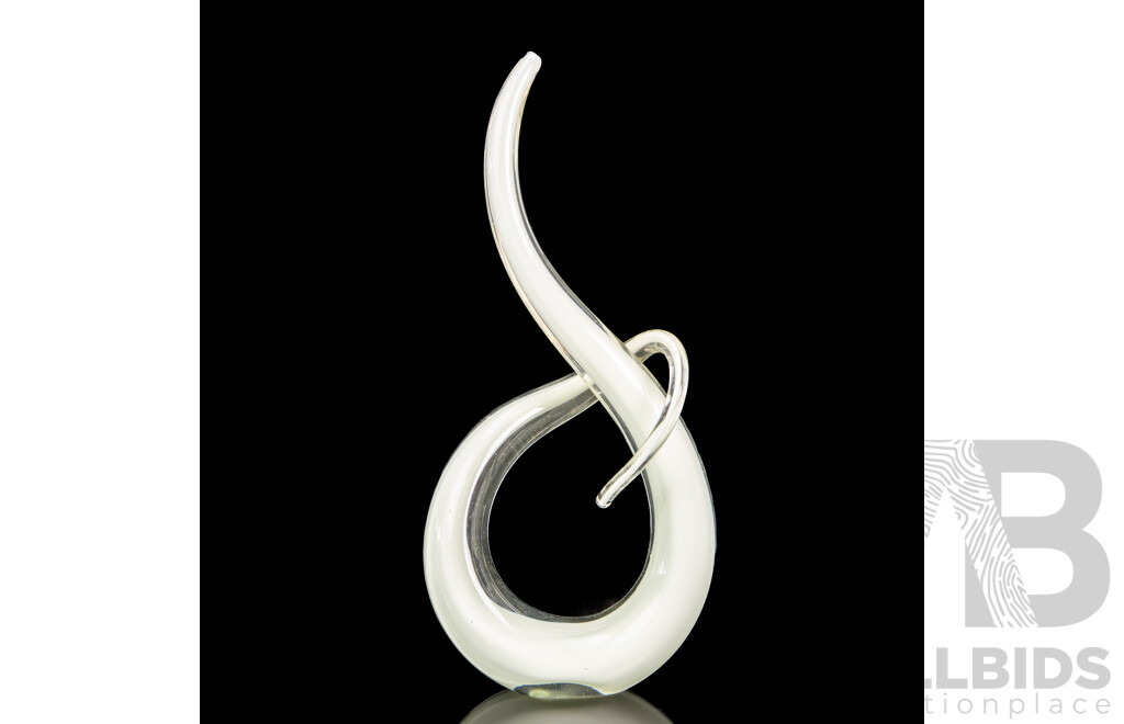 Renato Anatra 'Love Knot' Style Art Glass Piece