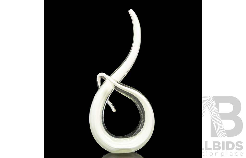 Renato Anatra 'Love Knot' Style Art Glass Piece
