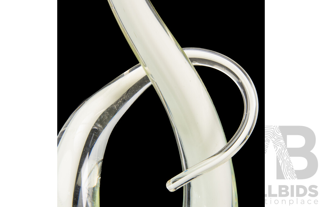 Renato Anatra 'Love Knot' Style Art Glass Piece