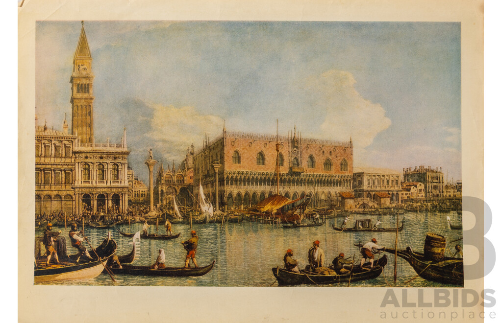 Very Nice Collection of Approximately Vintage Colour Prints Including Picasso, Leonard Da Vinci and More, 48 X 40 Cm (largest unframed)