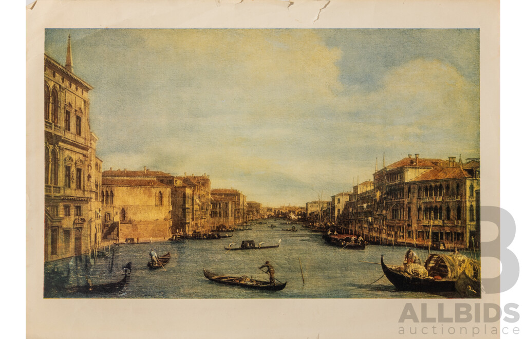 Very Nice Collection of Approximately Vintage Colour Prints Including Picasso, Leonard Da Vinci and More, 48 X 40 Cm (largest unframed)