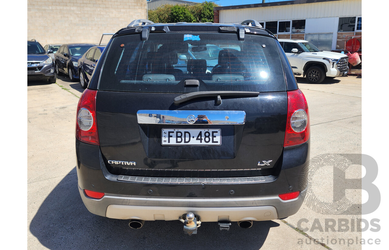 9/2007 Holden Captiva LX (4x4) CG 4d Wagon Black 2.0L