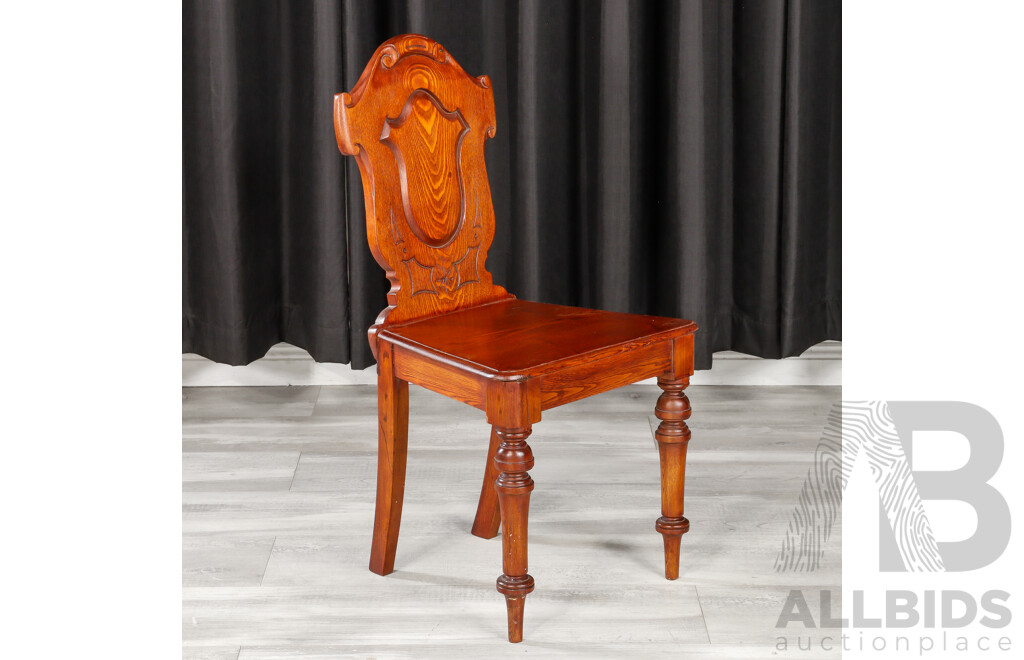 Reproduction Mahogany Hall Chair
